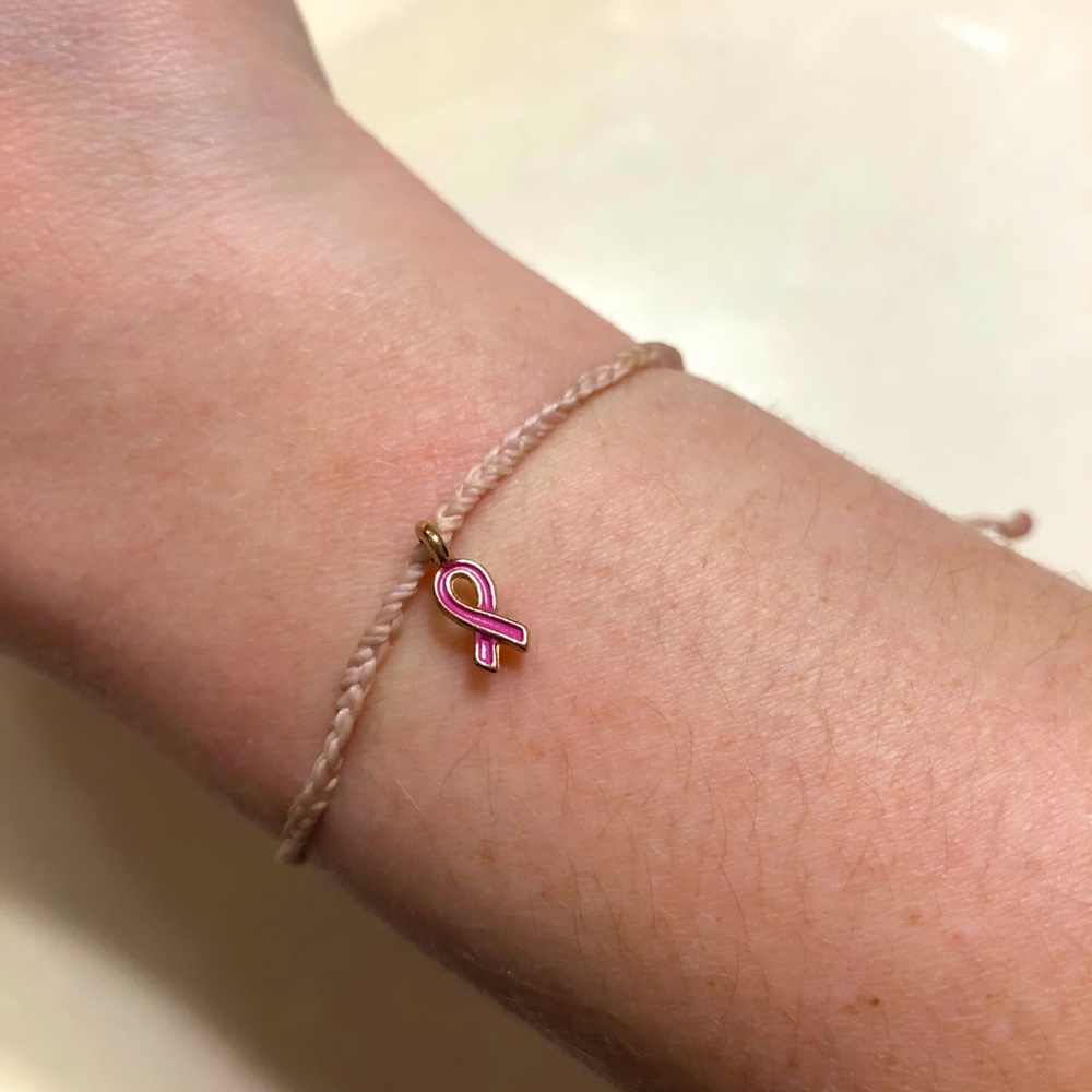 Pura Vida Breast Cancer Awareness Charm Bracelet